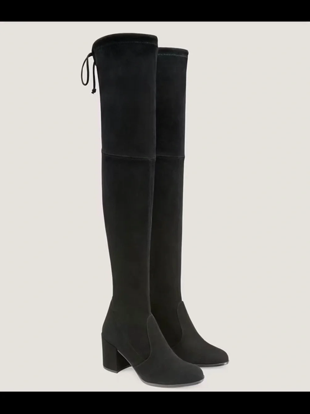 Stuart Weitzman Over-the-Knee Suede Heel Boots - 6.5